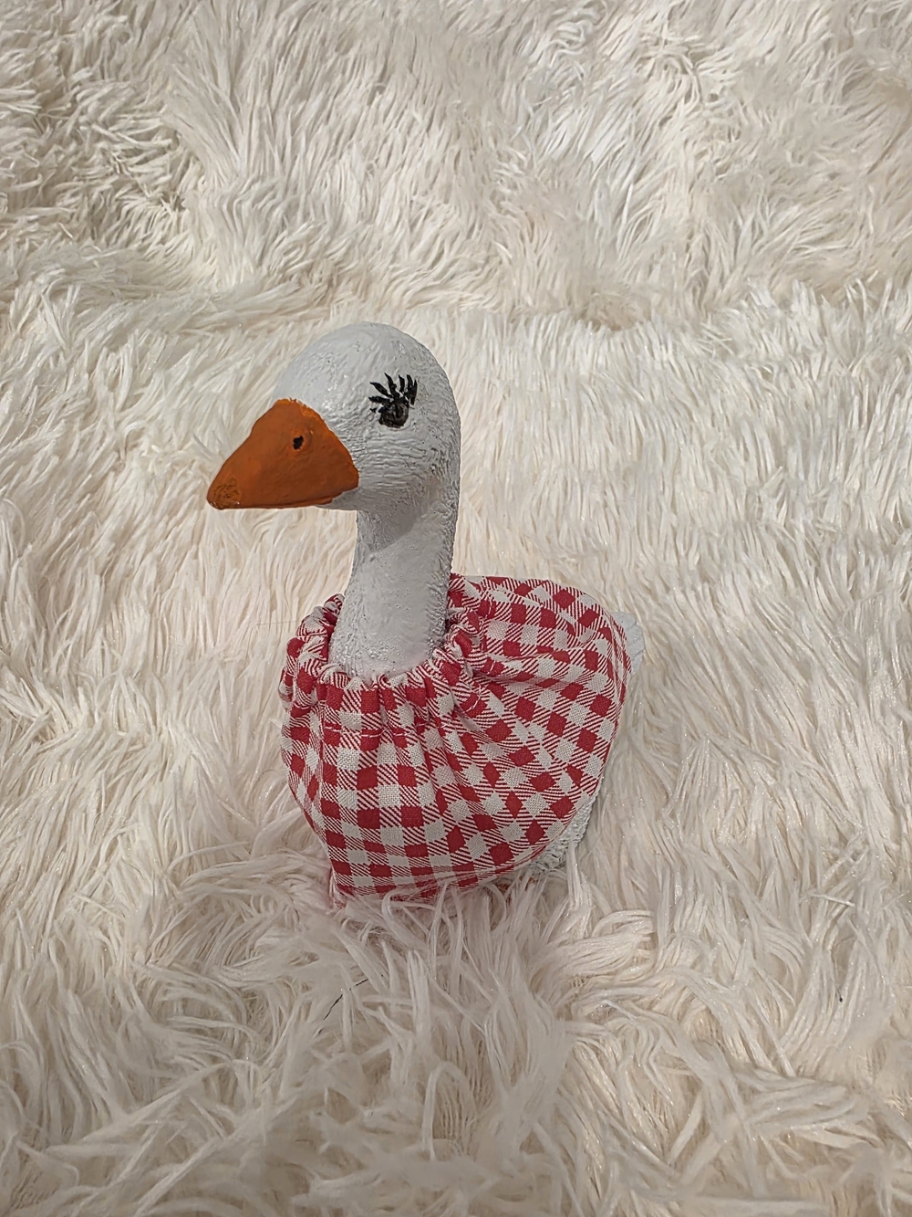 7" Desk Goose Red and White Gingham Mini Skirt